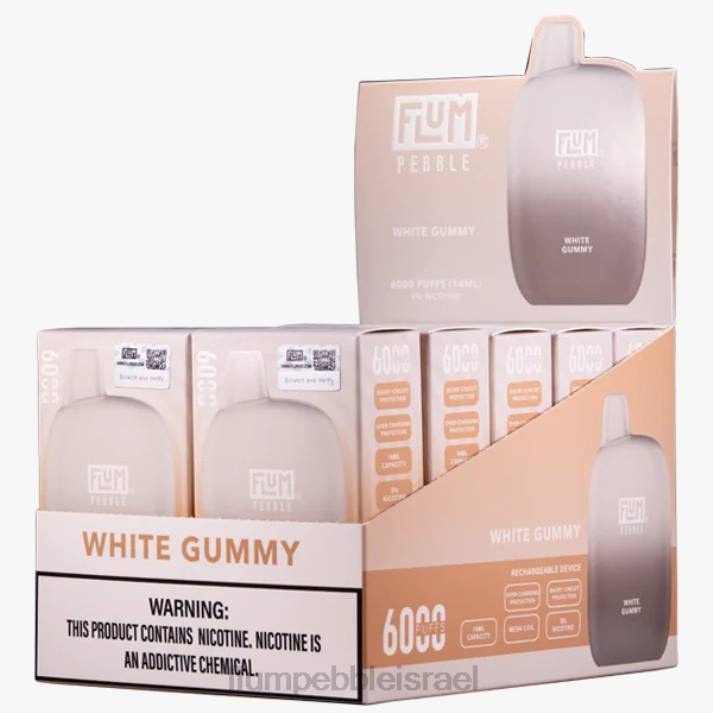 FLUM PEBBLES 6000 פחזניות 10 חבילות גומי לבן 2H6V88 | FLUM PEBBLE VAPE REVIEW