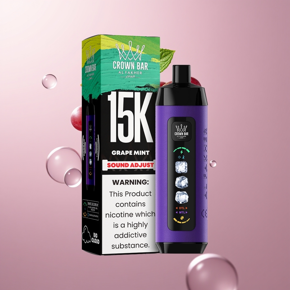 Al Fakher 15k Ice Adjust Clouds Disposable Device ענן 15000 פיות סוללה 850mAh
