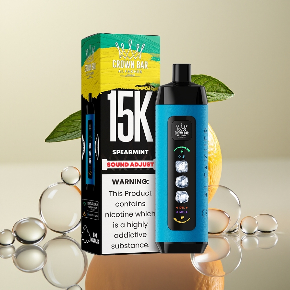 Al Fakher 15k Ice Adjust Clouds Disposable Device 15000 מנתק עננים סיגריות אלקטרוניות עם תצוגת LED