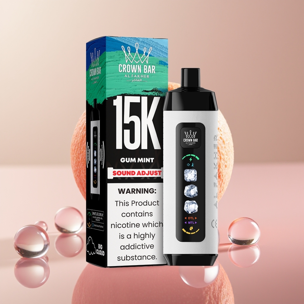 Al Fakher 15k Ice Adjust Clouds Disposable Device מנטה גומי 15000 פופס
