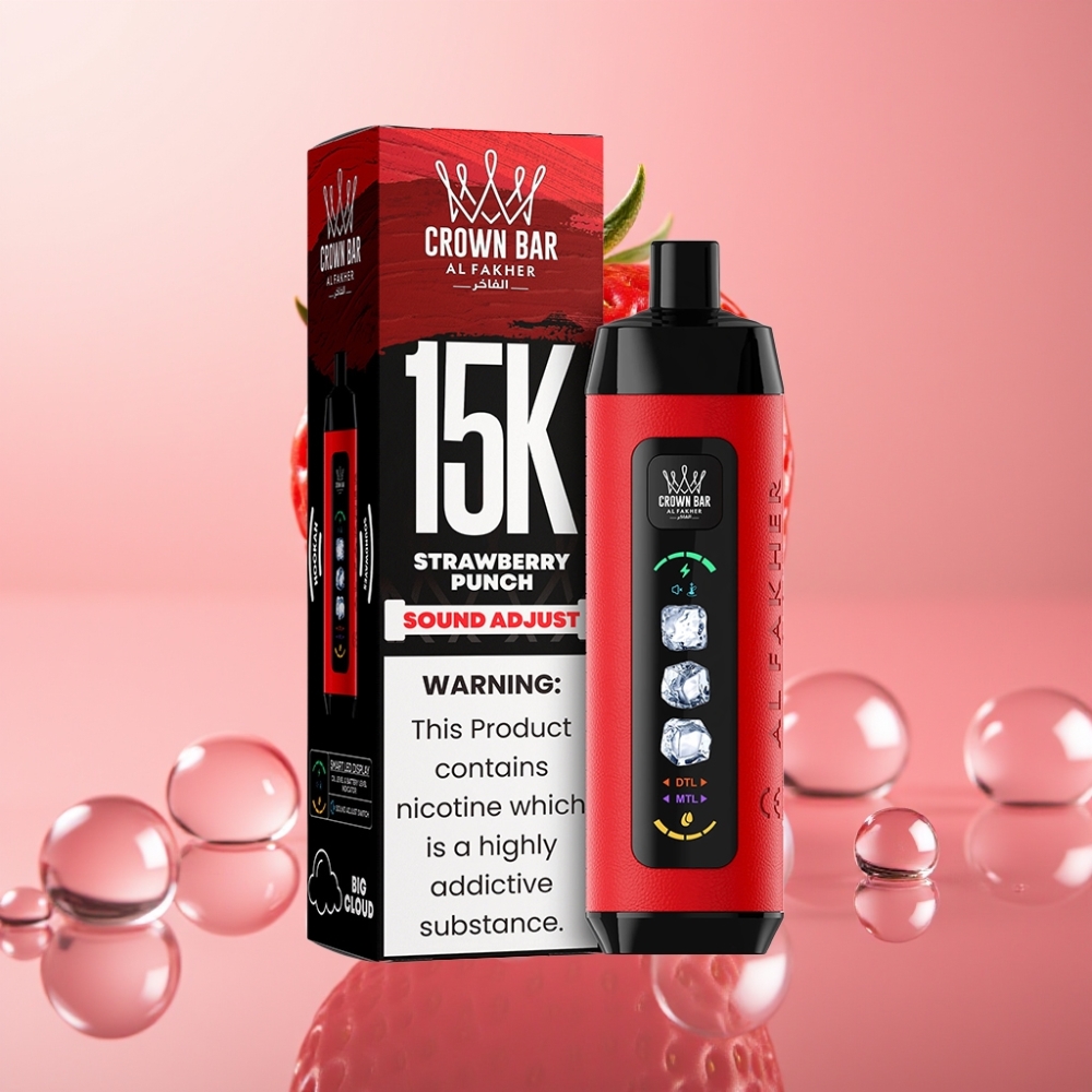 Al Fakher 15k Ice Adjust Clouds Disposable Device 15000 Puffs 22ml תות