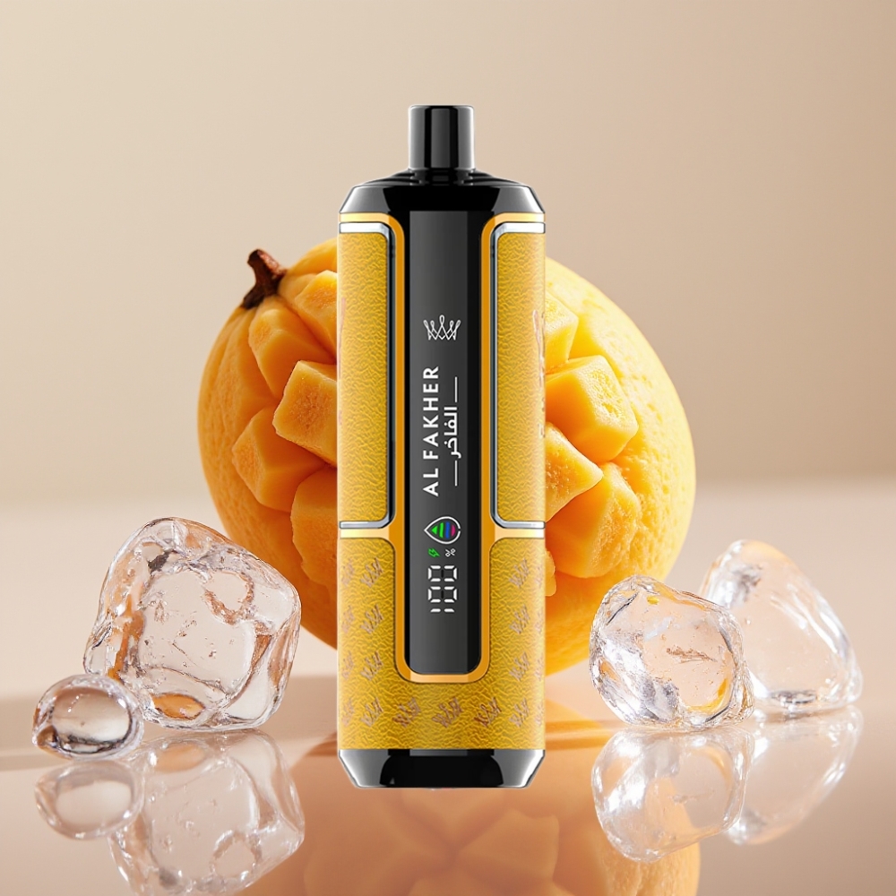 Al Fakher Crown Bar 15000 Hypermax Disposable Vape Kit 22ml 600mAh מנגו קרח