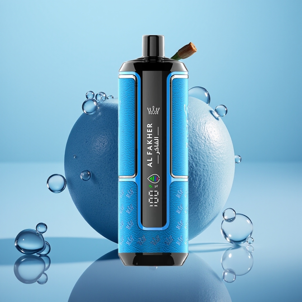 Al Fakher Crown Bar 15000 Hypermax Disposable Vape Kit ים כחול (22ml, 600mAh)