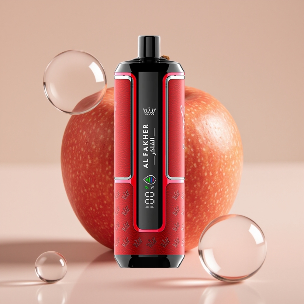 Al Fakher Crown Bar 15000 Hypermax Disposable Vape Kit 22ml 600mAh תפוח כפול