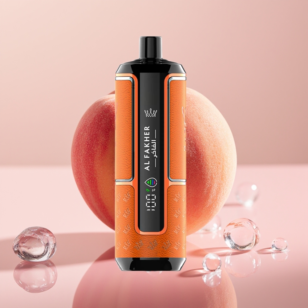 Al Fakher Crown Bar 15000 Hypermax Disposable Vape Kit אפרסק קרח