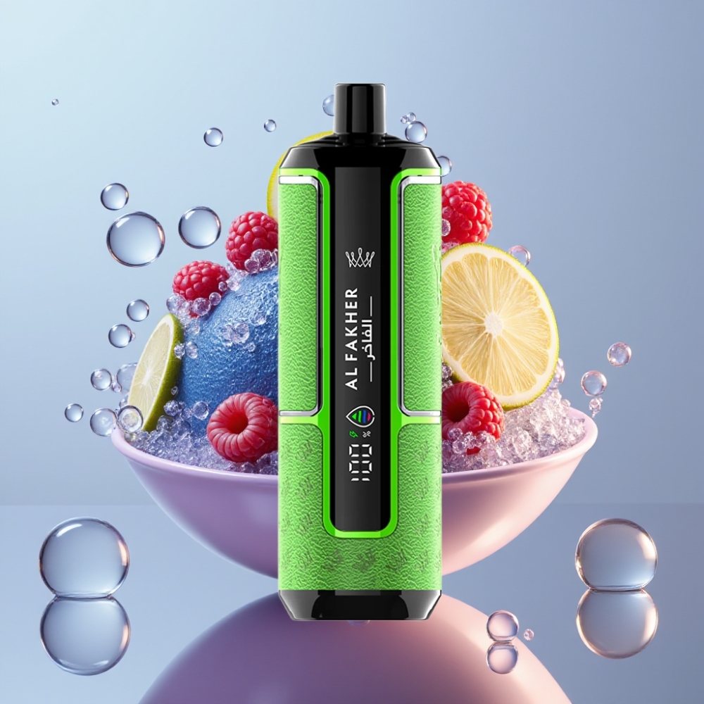 Al Fakher Crown Bar 15000 Hypermax Disposable Vape Kit לימונדה פטל כחול