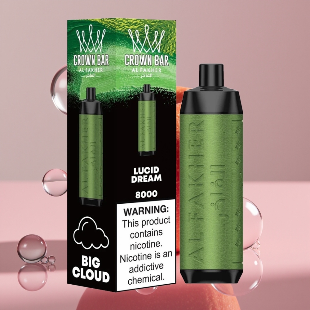 Al Fakher Crown Bar 8000 חלום צלול 18ml 5mg online wholesalers Israel