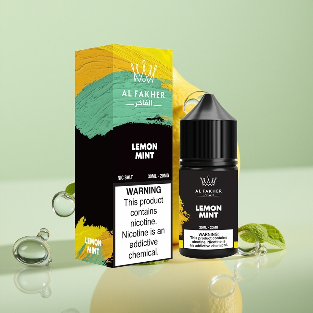 AL Fakher Nicotine Salt ניקוטין מלח נוזלי לימון נענע 30ml 20MG