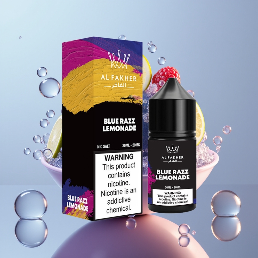 AL Fakher Nicotine Salt E-Liquid 30ml טבק כחול לימונדה 20MG