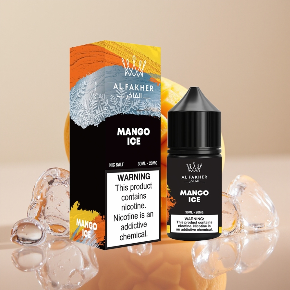AL Fakher Nicotine Salt E-Liquid מנגו קרח 30ml 20MG