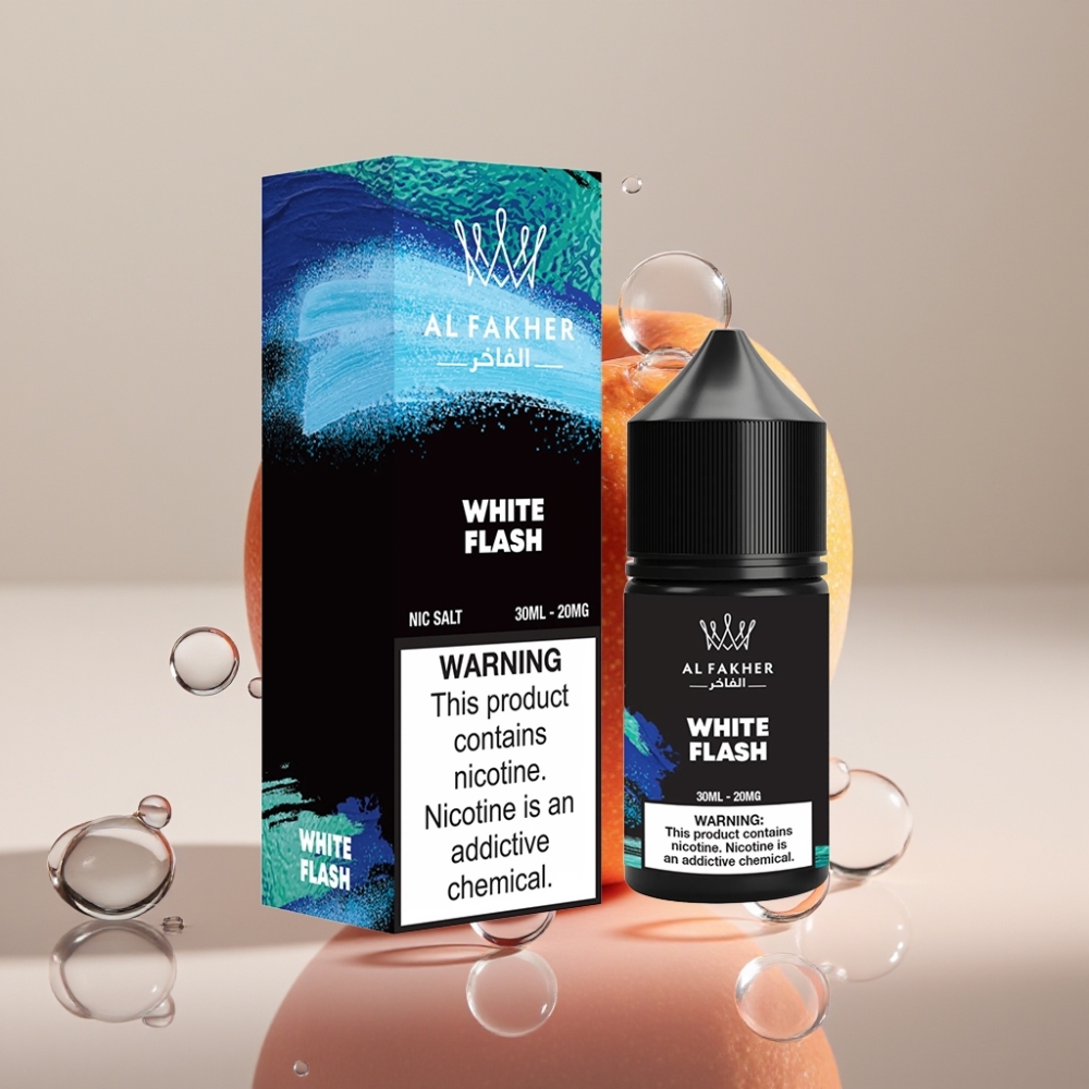 AL Fakher Nicotine Salt E-Liquid 30ml בָּרָק לָבָן 20MG