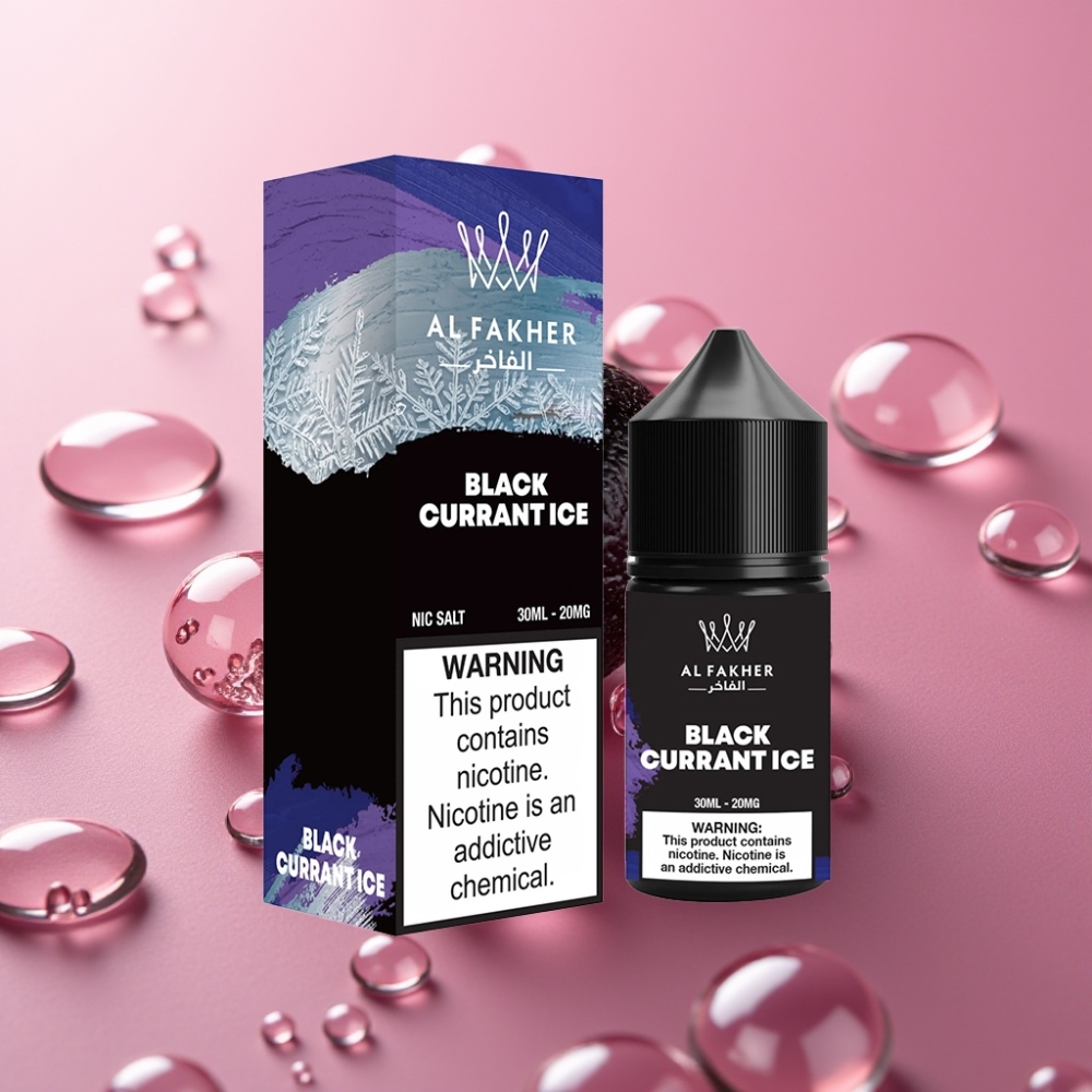 AL Fakher Nicotine Salt E-Liquid 30ml קומץ שחור קרח 20mg