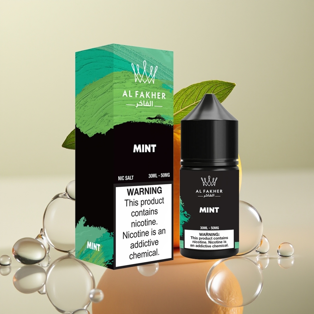 AL Fakher Nicotine Salt E-Liquid 30ml נענע (Mint) 50MG