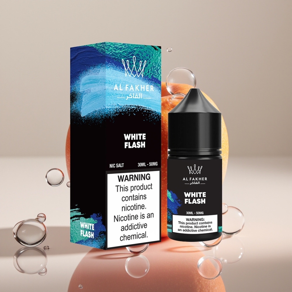 AL Fakher Nicotine Salt E-Liquid 30ml לבן פלאש (White Flash)