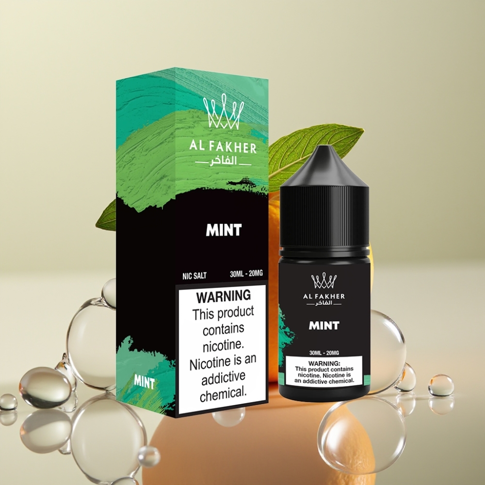AL Fakher Nicotine Salt E-Liquid נענע (Mint) 30ml פוד קיט