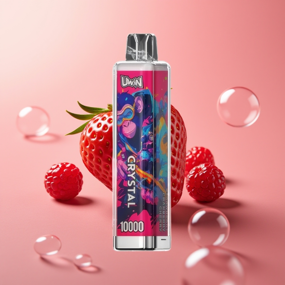UWIN Crystal 10000 Puffs תות-חמוציות-דובדבן 18ml 650mAh