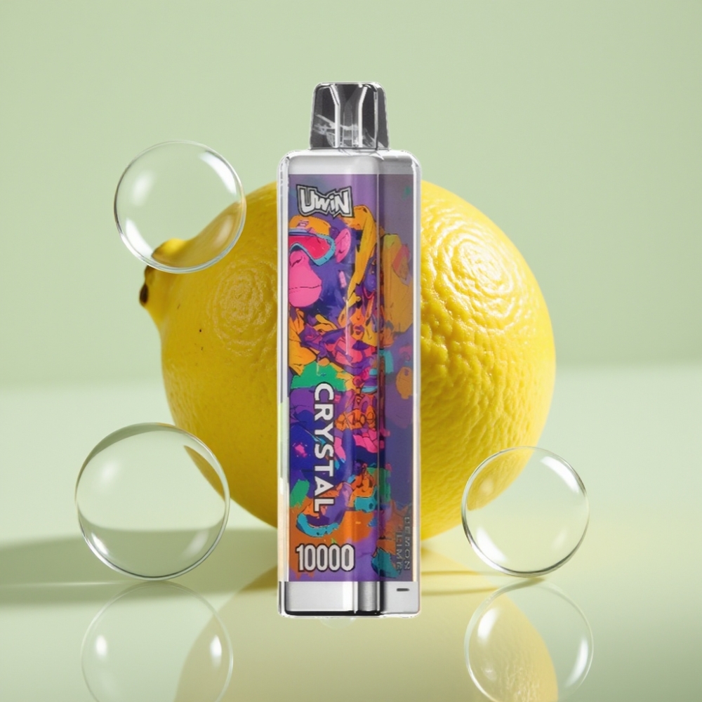 UWIN Crystal 10000 Puffs לימון ליים 18ml עם RGB online wholesalers Israel