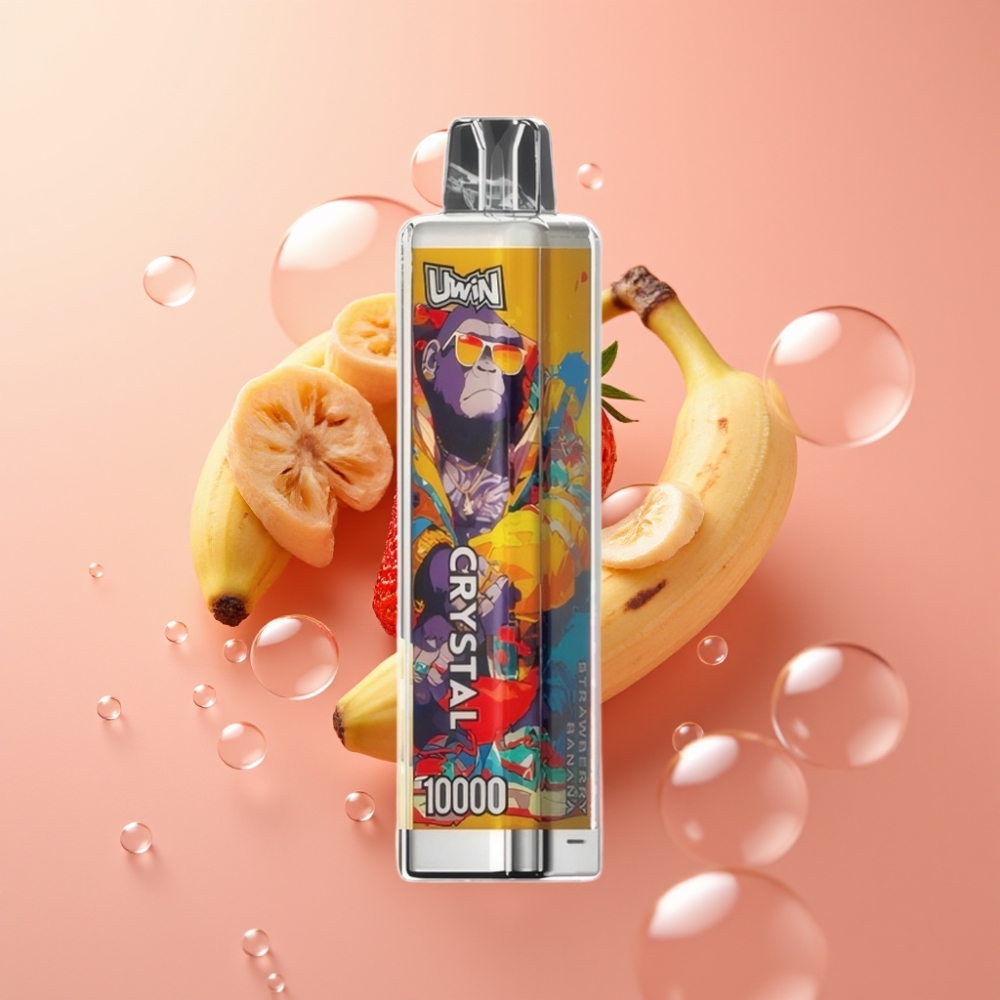 UWIN Crystal 10000 Puffs 18ml תות בננה online wholesalers Israel