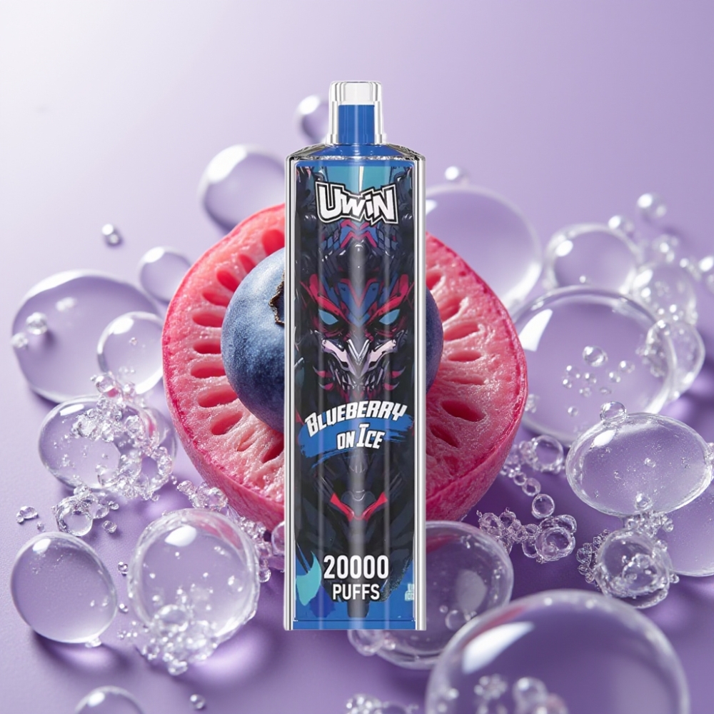Uwin Shisha Hookah Crystal 20000 Puffs 22ml Blueberry On Ice