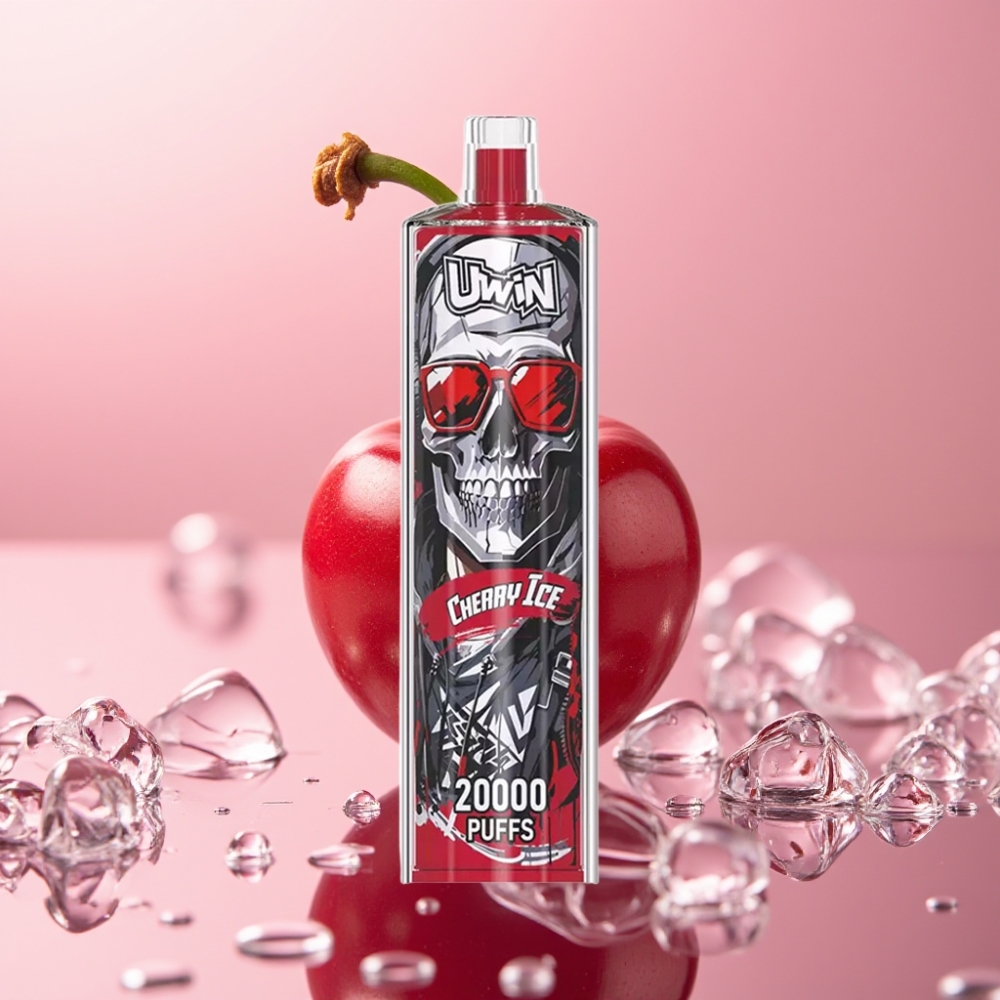 Uwin Shisha Hookah Crystal 20000 Puffs 22ml Cherry Ice