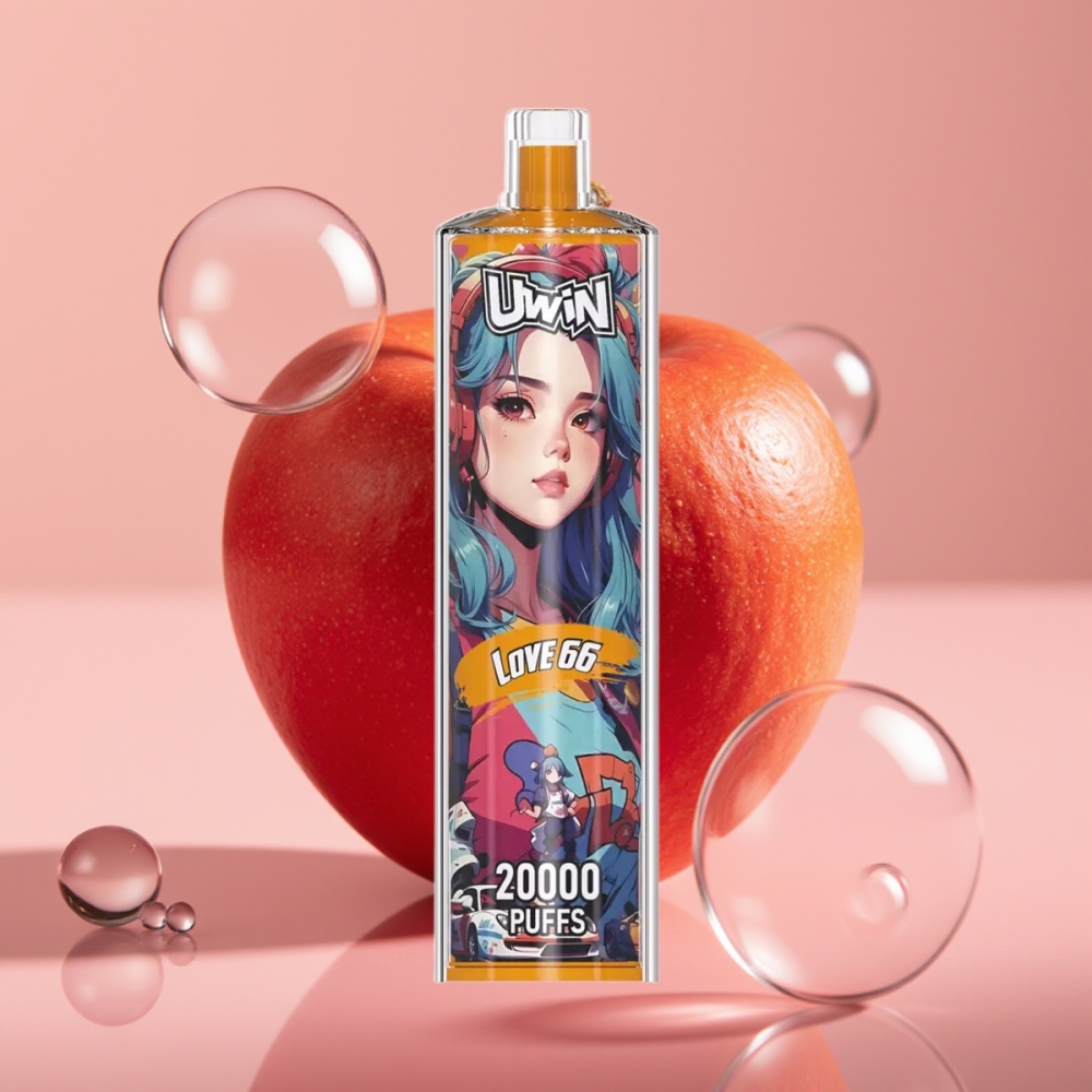 Uwin Shisha Hookah Crystal 20000 Puffs 22ml Mesh Coil אהבה 66