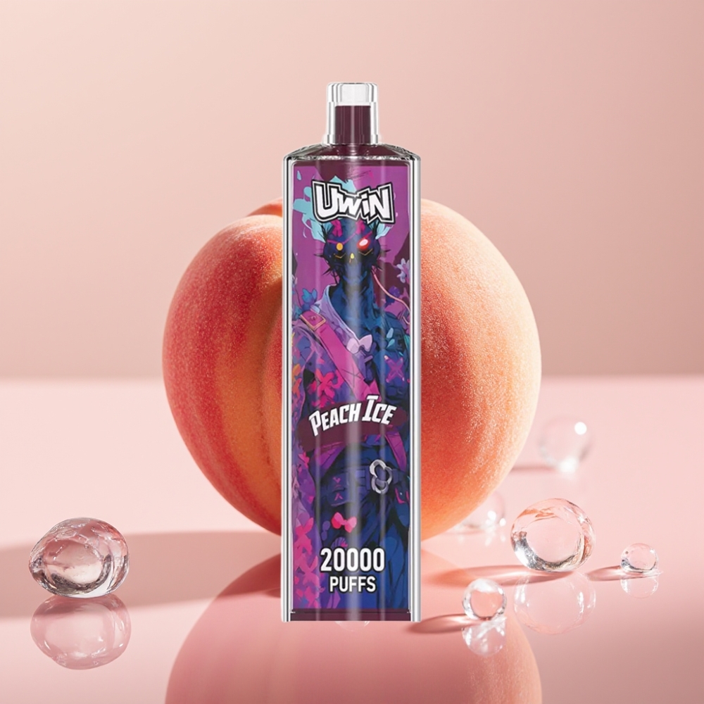 Uwin Shisha Hookah Crystal 20000 Puffs 22ml אפרסק קרח