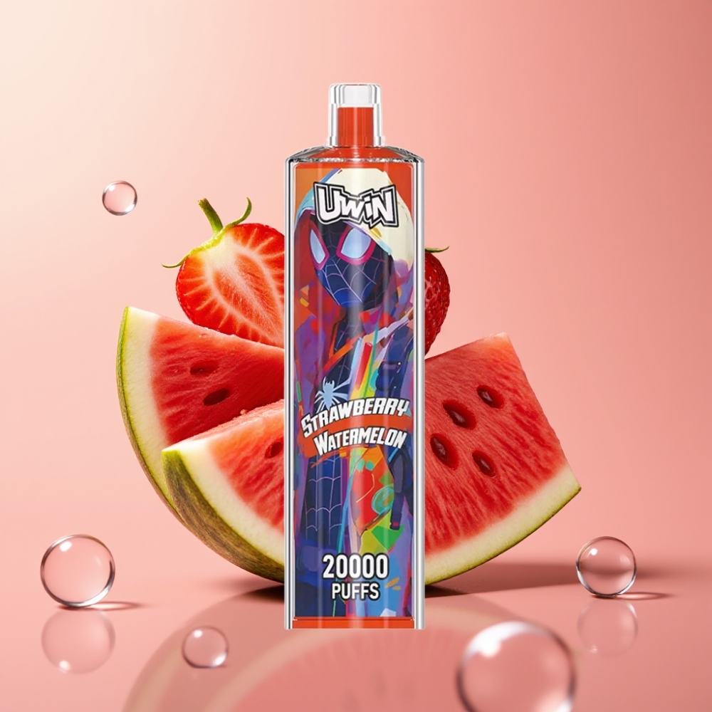 Uwin Shisha Hookah Crystal 20000 Puffs 22ml תות אבטיח