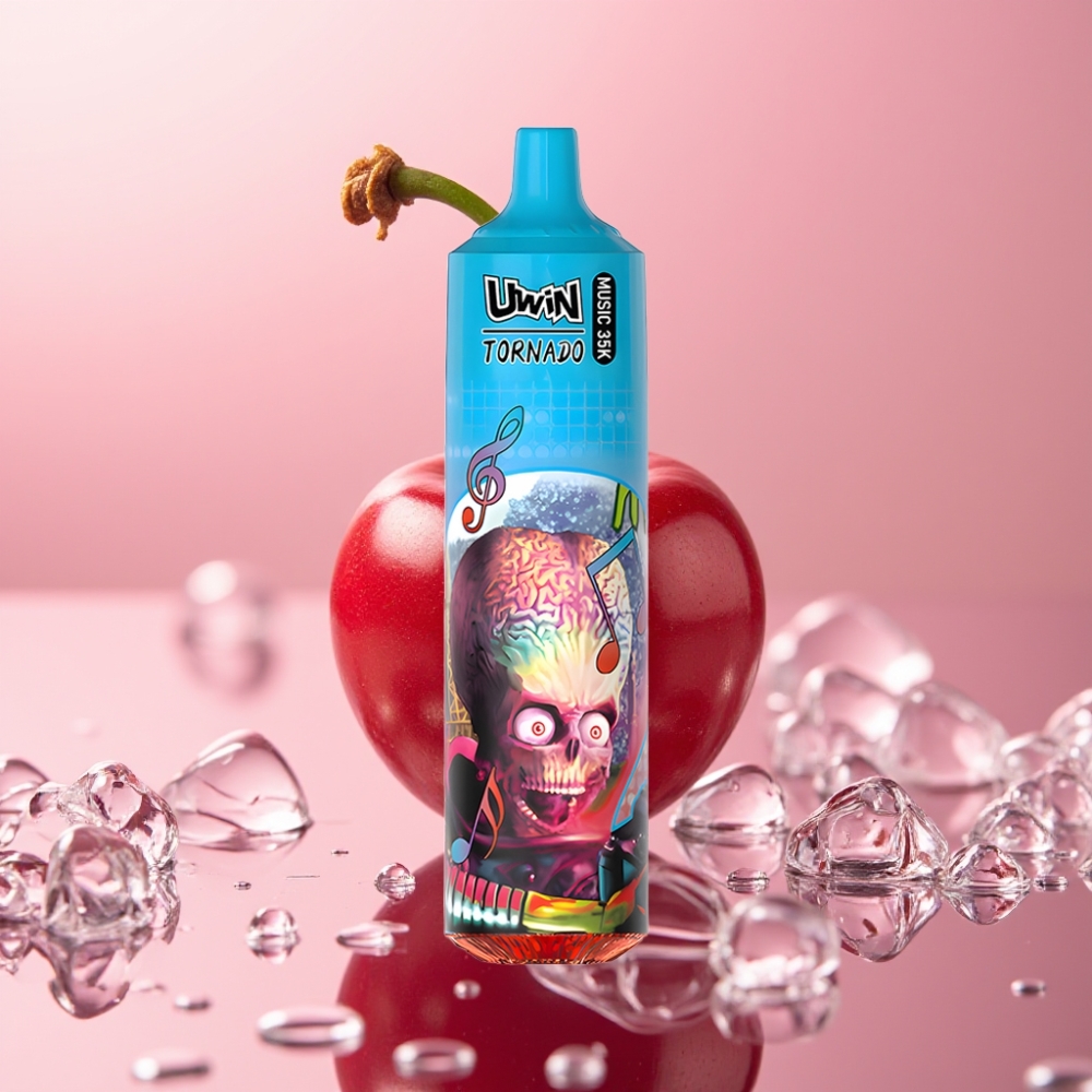 Uwin Tornado 35K Cherry Ice Music Disposable Vape online wholesalers Israel