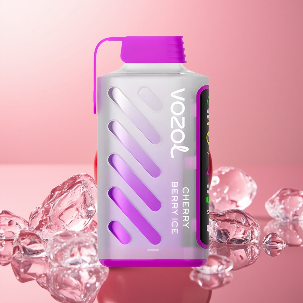 VOZOL Gear Power 20000 Puffs דובדבן יער קרח עם Dual Mesh Coil ו-Full Screen Display