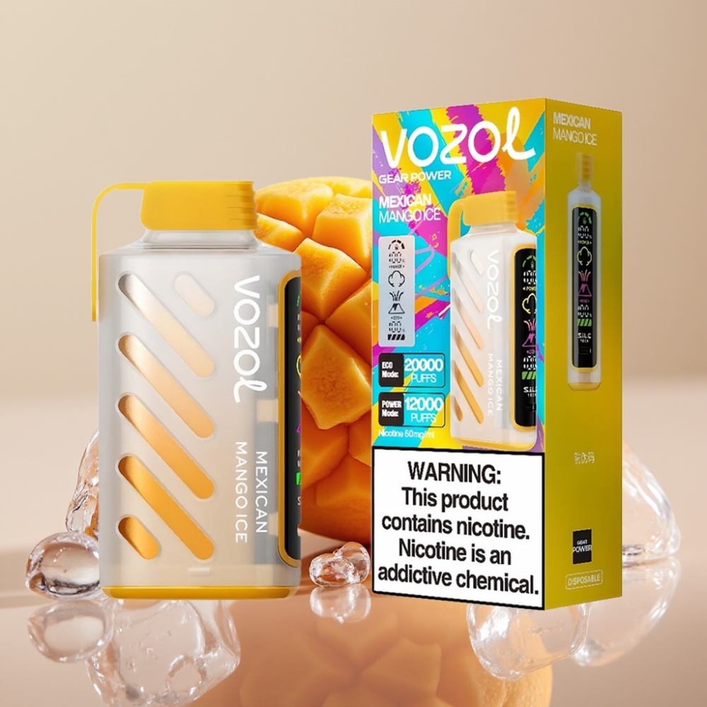 VOZOL Gear Power 20000 Puffs Mexican Mango Ice Dual Mesh Coil S.i.L.C. Tech