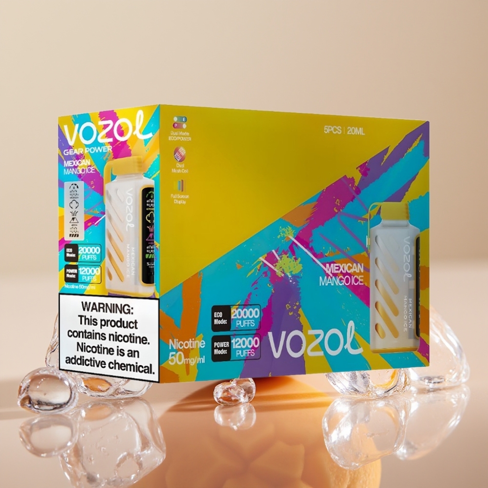 VOZOL Gear Power 20000 Puffs Mexican Mango Ice Dual Mesh Coil S.i.L.C. Tech