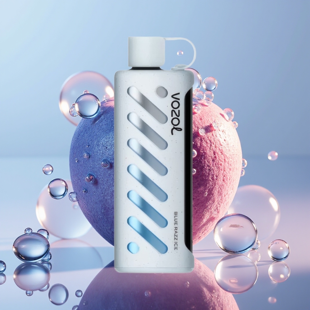VOZOL Gear Shisha 25000 Puffs Blue Razz Ice Dual Mesh S.i.L.C Tech