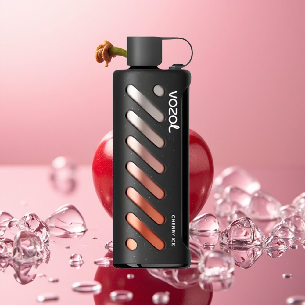 VOZOL Gear Shisha 25000 Puffs דובדבן קרח עם S.i.L.C Tech ו-Dual Mesh