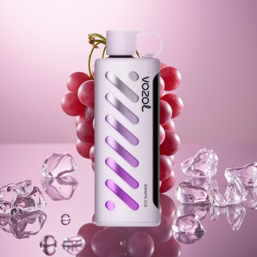 VOZOL Gear Shisha 25000 Puffs ענבים קפואים עם S.i.L.C Tech ו-Dual Mesh