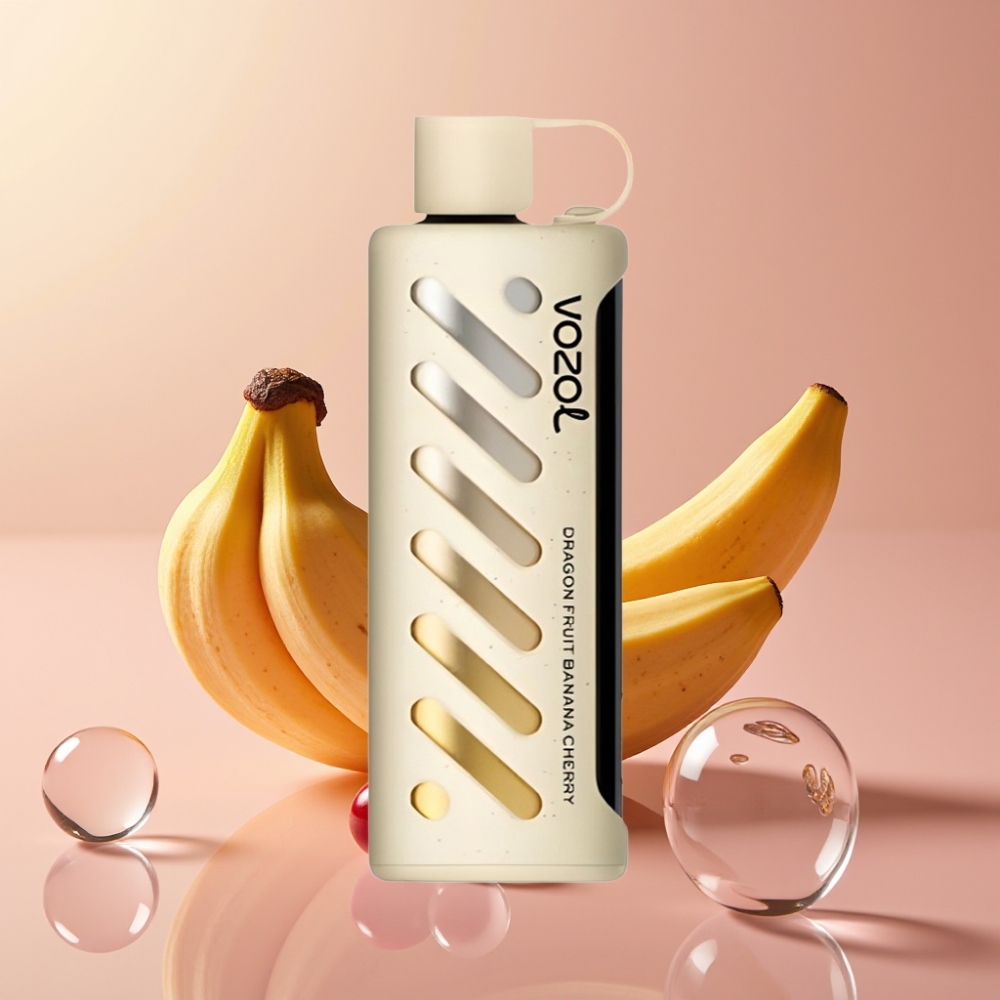 VOZOL Gear Shisha 25000 Puffs דרגון פרוט בננה דובדבן S.i.L.C Tech Dual Mesh