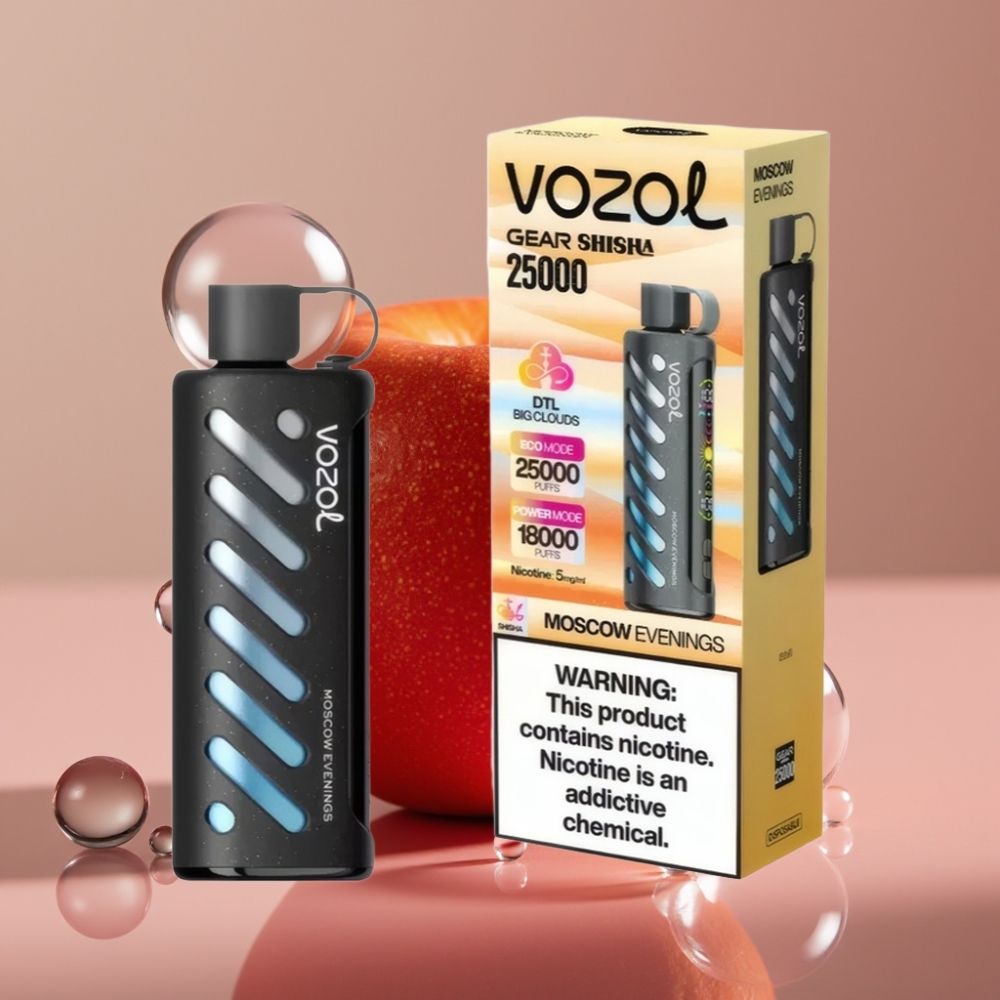 VOZOL Gear Shisha 25000 Puffs ערבי מוסקבה S.i.L.C Tech Dual Mesh
