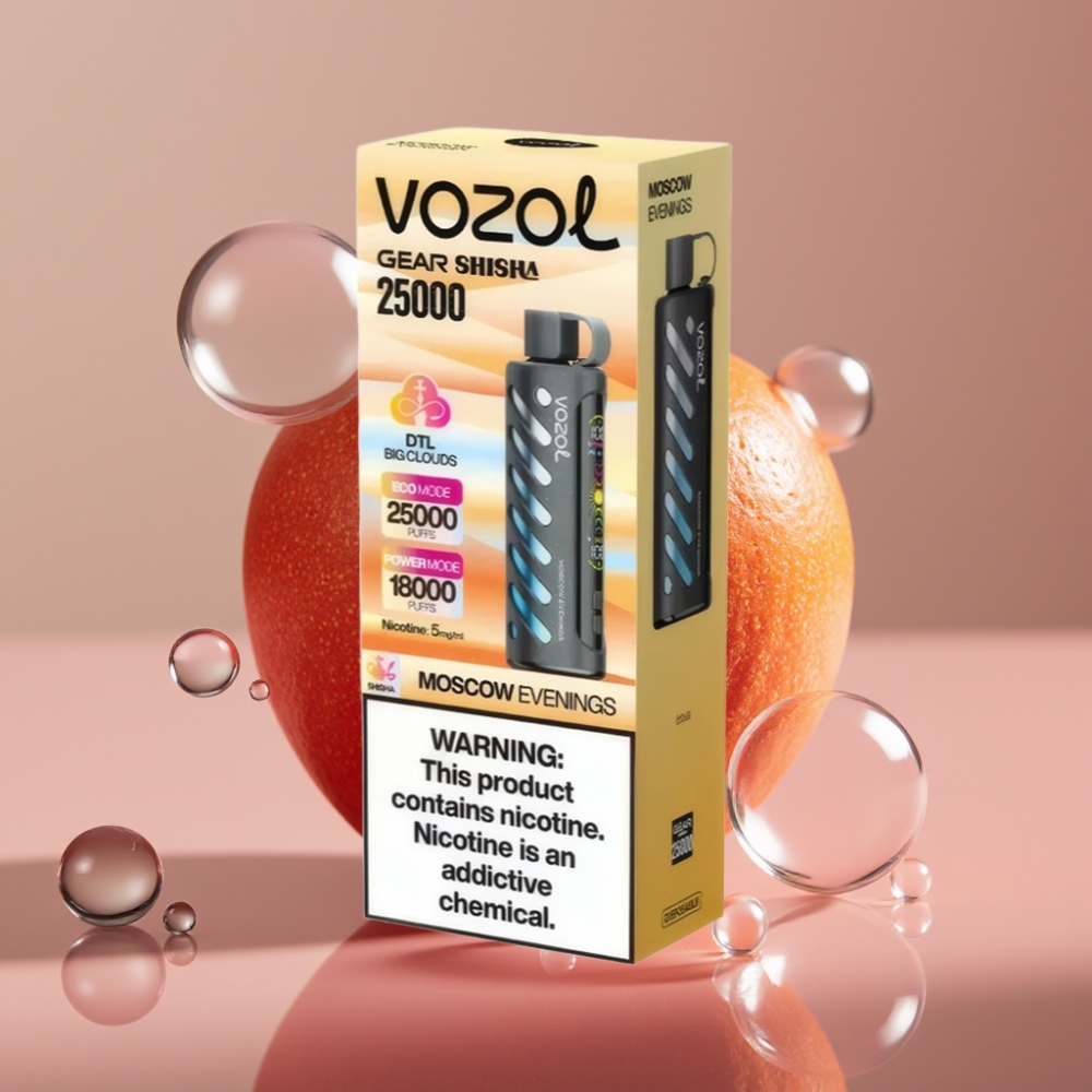 VOZOL Gear Shisha 25000 Puffs ערבי מוסקבה S.i.L.C Tech Dual Mesh