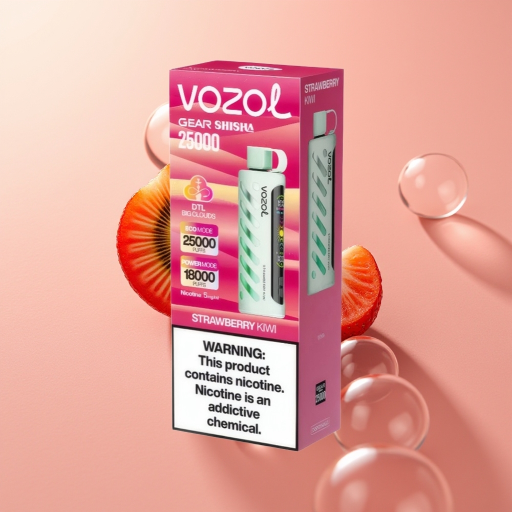 VOZOL Gear Shisha 25000 Puffs תות קיווי S.i.L.C Tech