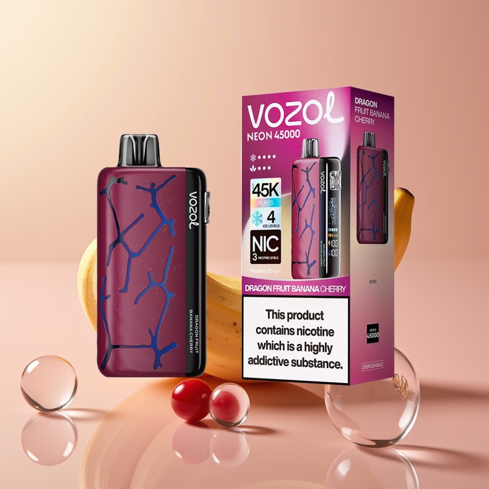 Vozol Neon 45K 45000 Puffs עם בטריה 800mAh וניקוטין 50mg