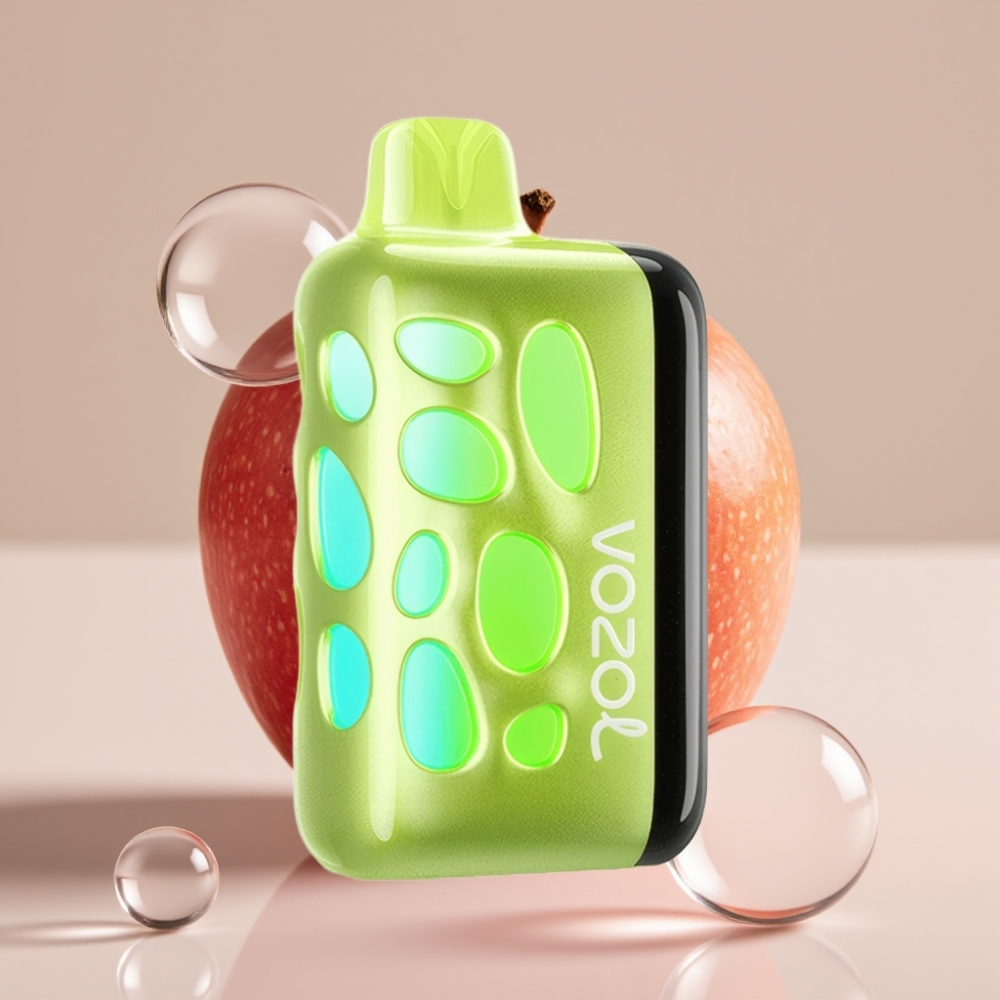 VOZOL RAVE 40000 Disposable Vape תפוח כפול עם מצב מסיבה ותאורת 270 מעלות