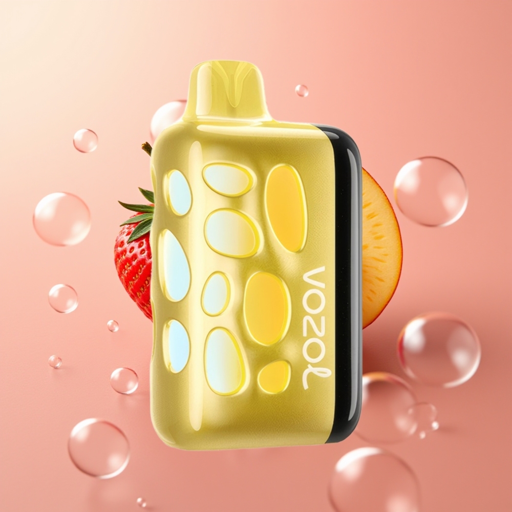 VOZOL RAVE 40000 Disposable Vape תות מנגו עם מצב מסיבה סינכרון קצב ותאורת 270 מעלות