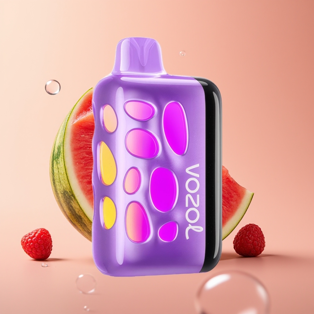 VOZOL RAVE 40000 Disposable Vape אבטיח Razz Rancher עם מצב מסיבה מסונכרן קצב ותאורת 270 מעלות