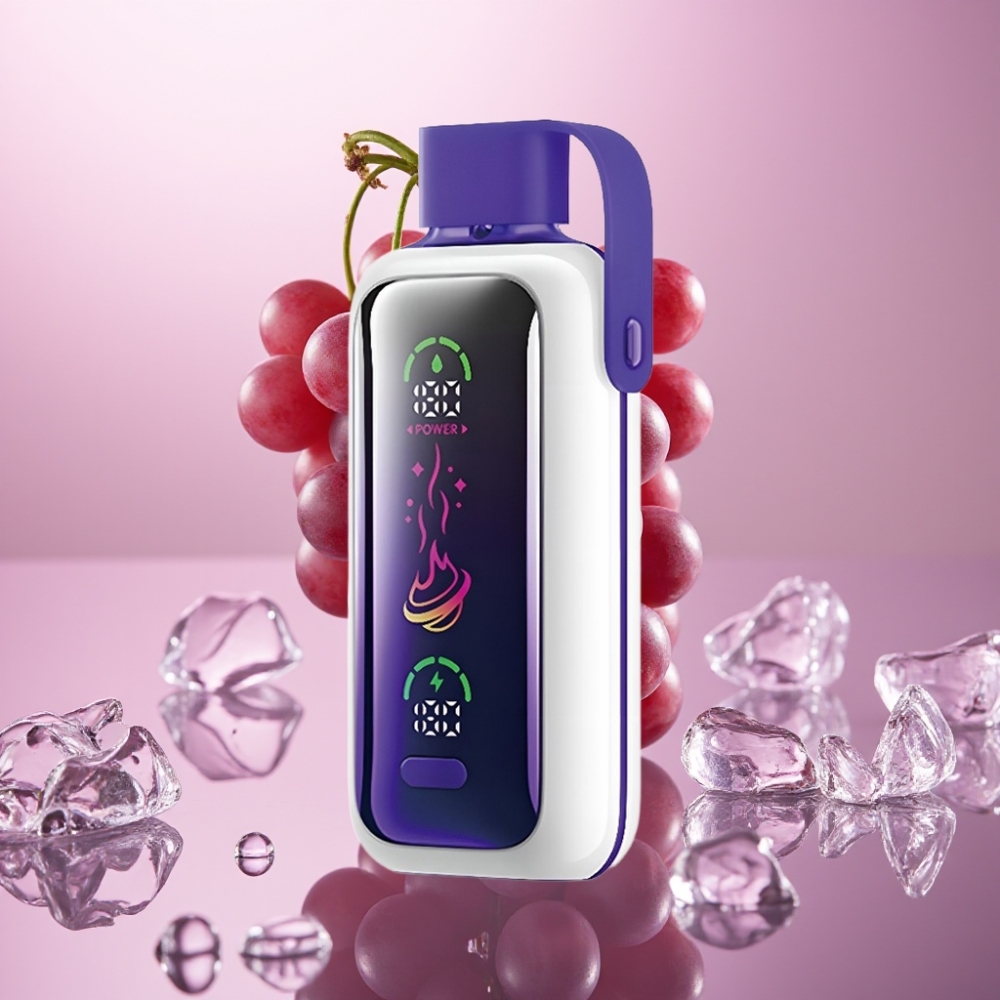 VOZOL Star 20000 Puffs HD Mirror Screen Dual Mesh ענבים קפואים