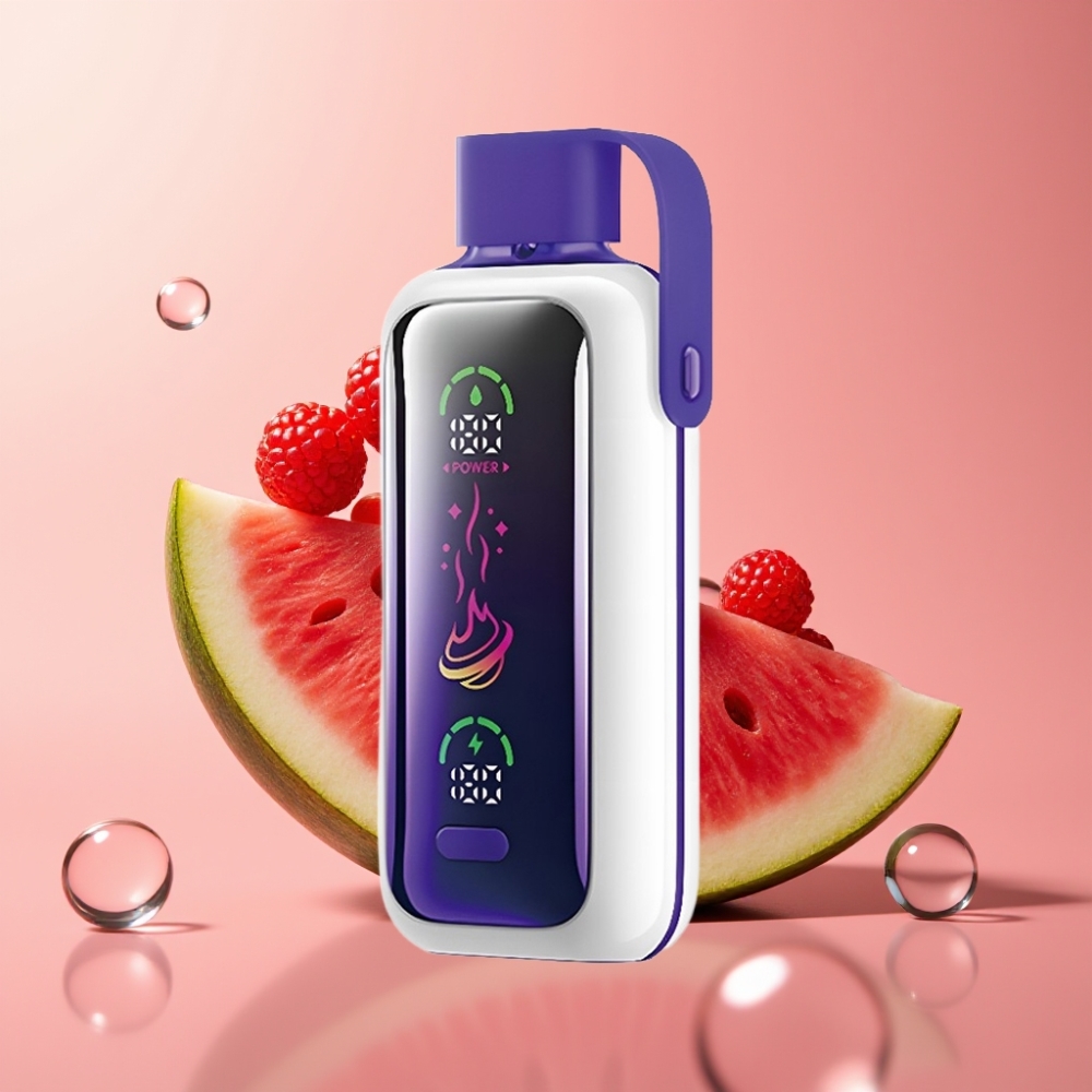 VOZOL Star 20000 Puffs HD Mirror Screen Raspberry Watermelon (פטל אבטיח)