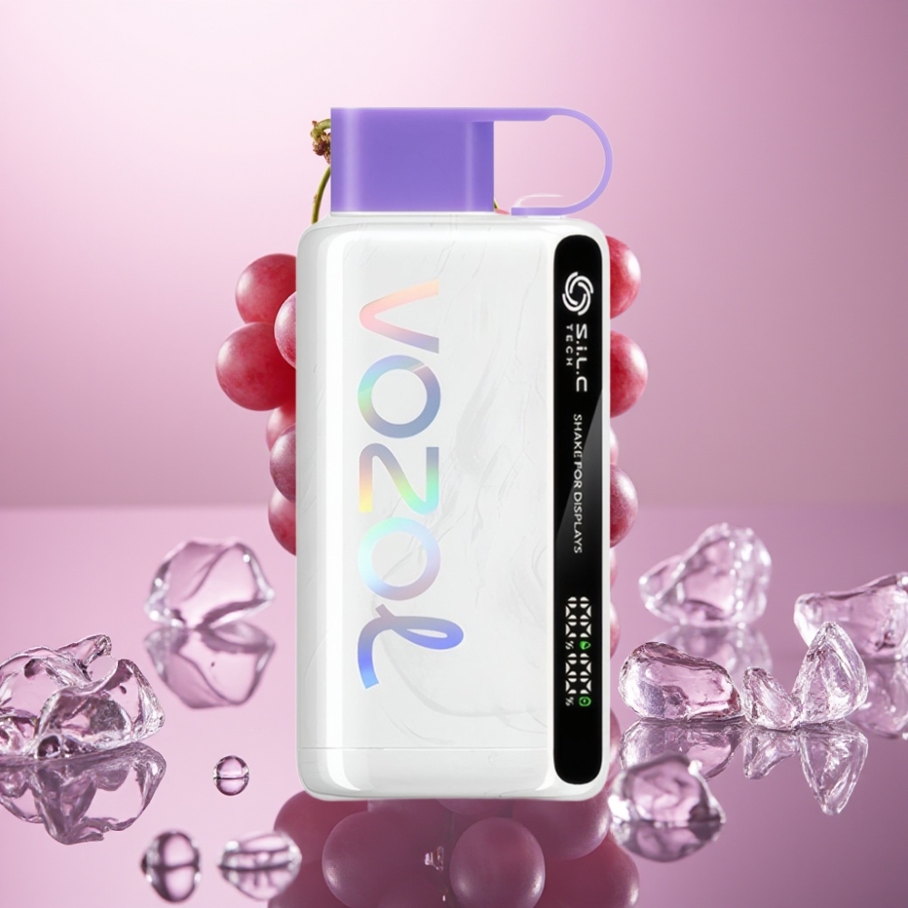 VOZOL STAR 9000/12000 Disposable Vape ענבים קרים עם טכנולוגיית S.i.L.C וטעינה מהירה ב-30%