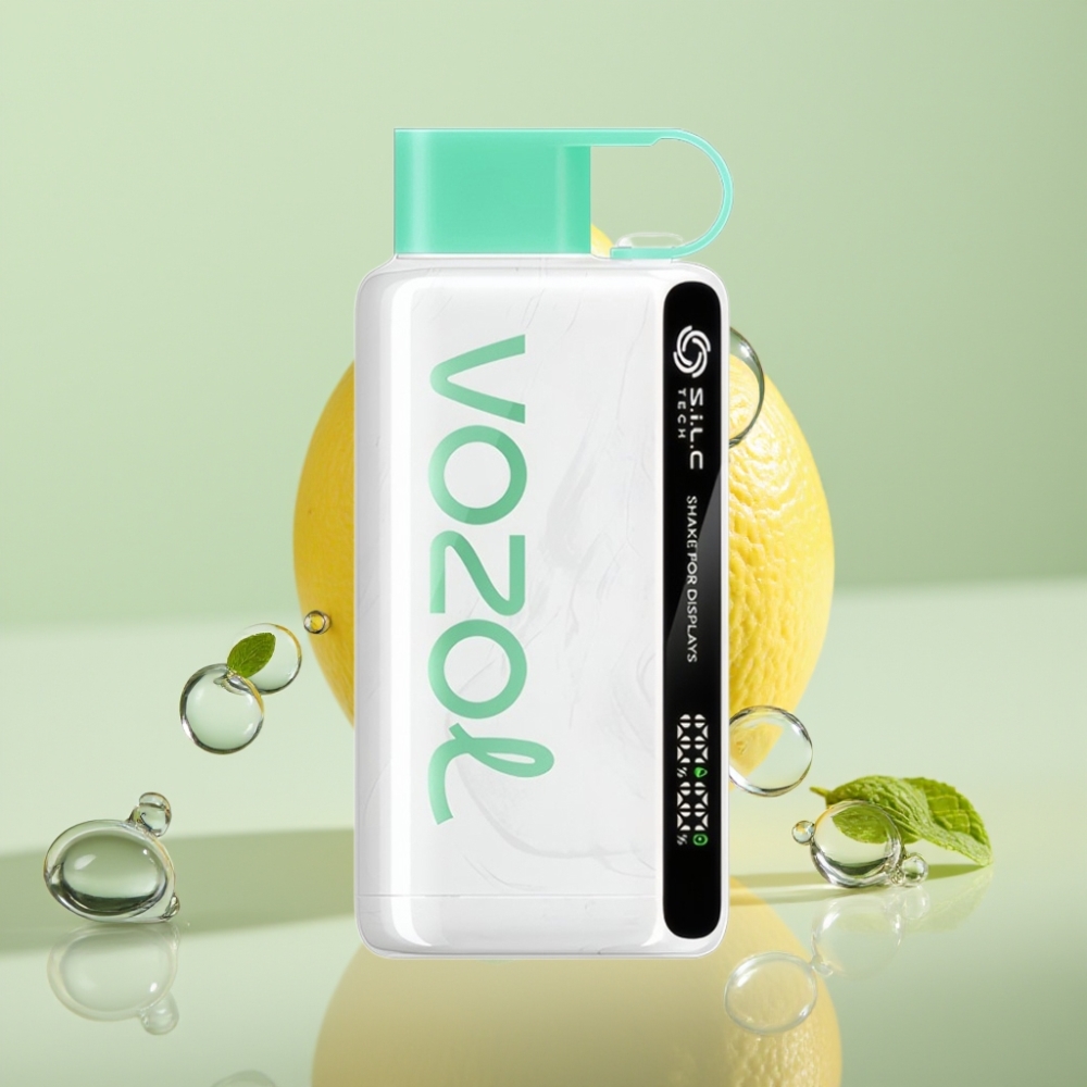 VOZOL STAR 9000/12000 Disposable Vape לימון נענע עם S.i.L.C TECH וטעינה מהירה 30%