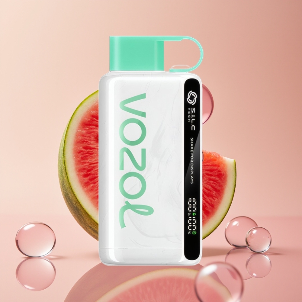 VOZOL STAR 9000/12000 Disposable Vape אבטיח מסטיק בועות עם S.i.L.C TECH וטעינה מהירה 30%