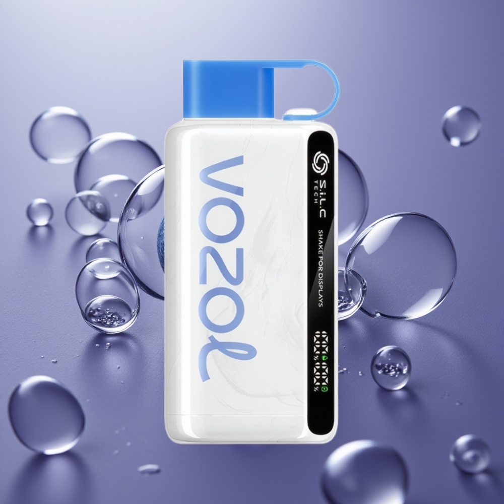 VOZOL STAR 9000/12000 Disposable Vape סופת אוכמניות עם S.i.L.C TECH ו-TC 30% טעינה מהירה יותר