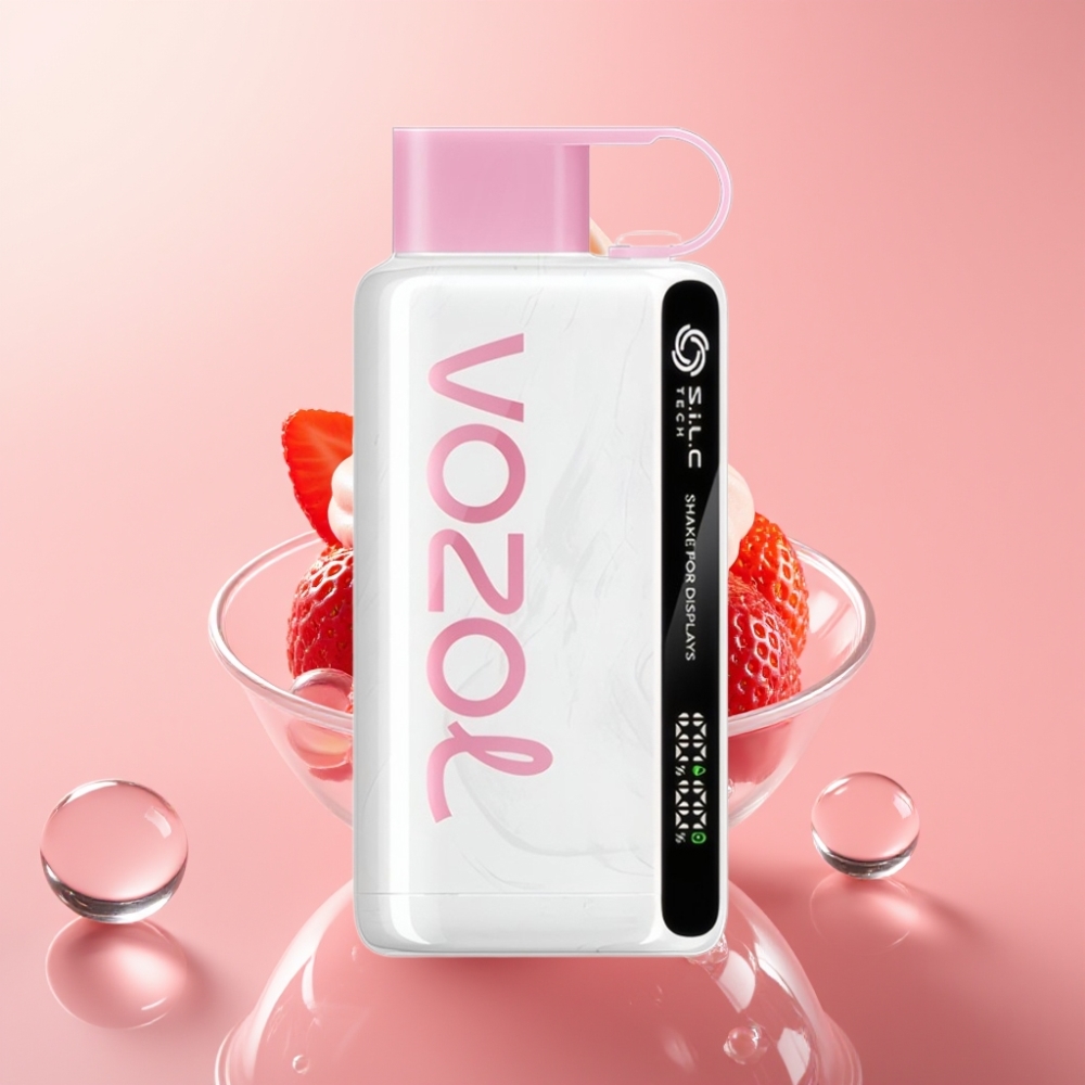 VOZOL STAR 9000/12000 מכשיר אידוי חד-פעמי תות גלידה עם S.i.L.C TECH וטעינה מהירה 30%